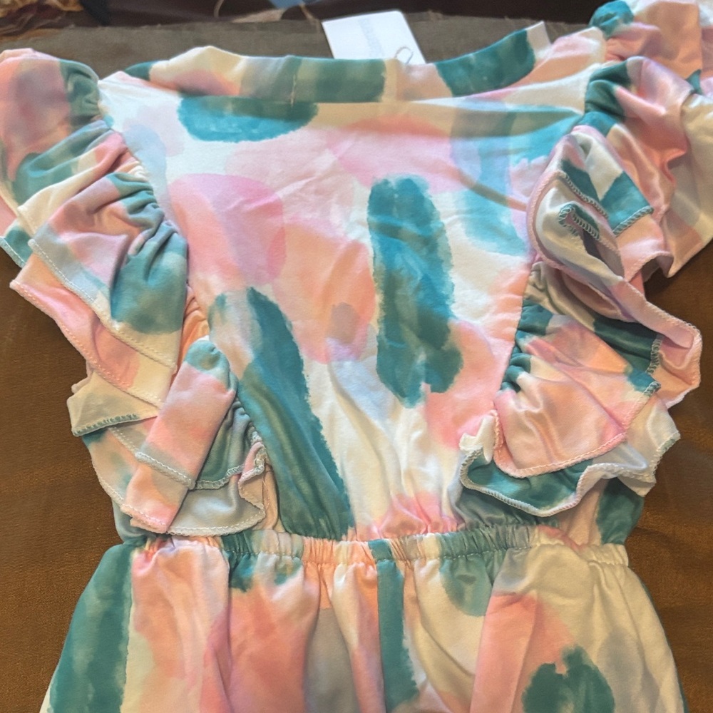 Pastel Ruffle Kids Matching Set - Picture 7 of 8